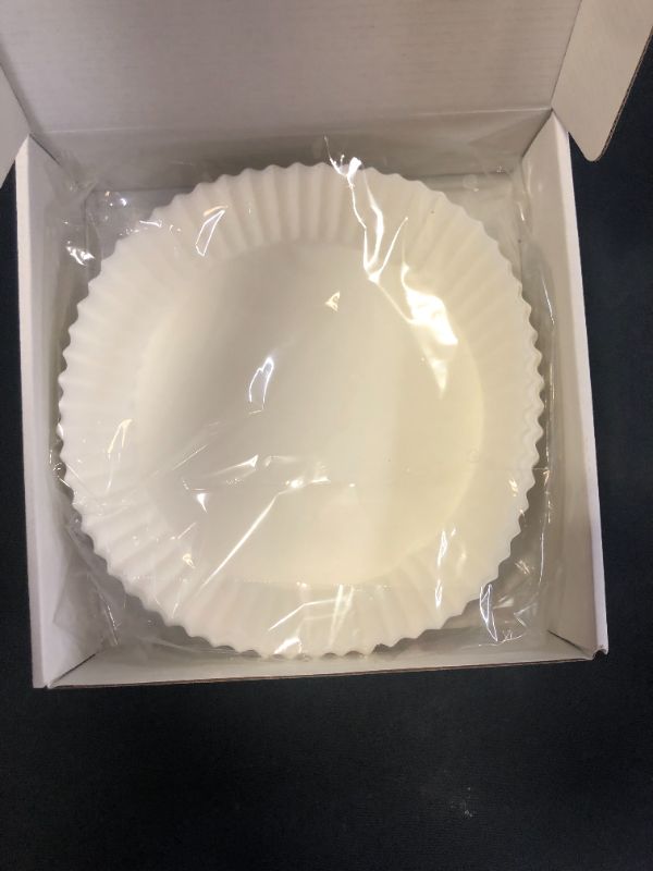 Photo 1 of Air Fryer Disposable Paper Liner, Non Stick Air Fryer Parchment Paper, 50Pcs Food Grade Oil-proof Waterproof Parchment Paper for Baking Cooking Microwave Frying Pan (White)
