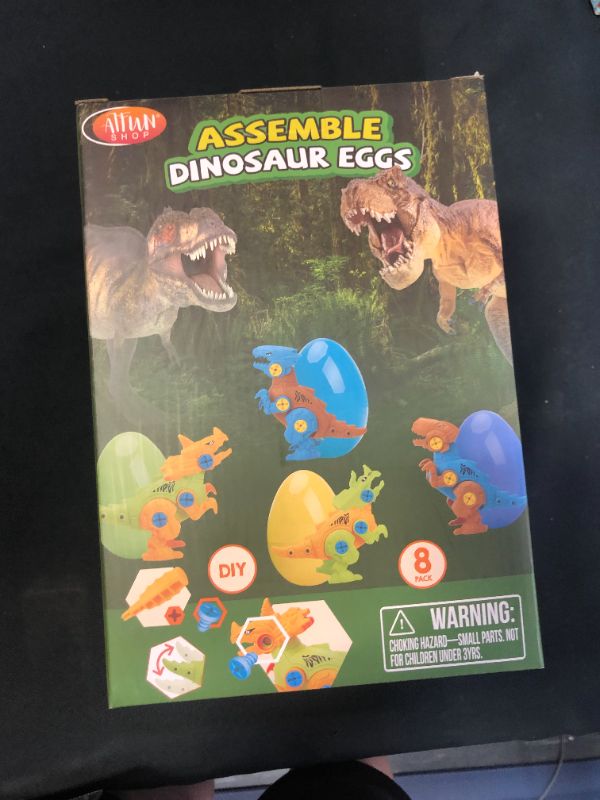 Photo 2 of 8 Pack Take Apart STEM Dinosaur Toys for Kids 3-5 Prefilled Dinosaur Eggs Learning Educational Building Construction Set for Toddlers Boys Girls Age 3 4 5 6 7 8 Year Old Birthday Gifts
