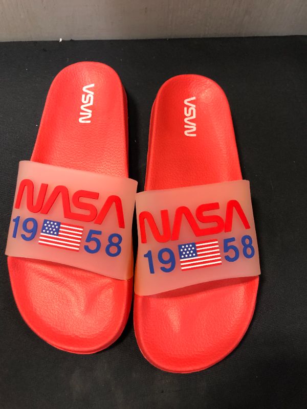 Photo 2 of NASA WOMENS SLIDE SANDAL COMFORTABLE INDOOR OUTDOOR SPORTS SLIDES SIZED 10 WIDE