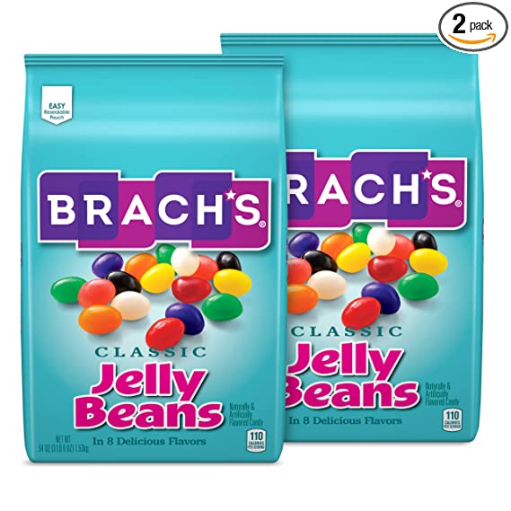 Photo 1 of Brach's Classic Jelly Beans | Bulk Bag of Candy for Easter Eggs and Baking | Fruit and Licorice-Flavored Easter Egg Candy for Easter Basket Stuffers and Decorating | 54 oz (Pack of 2)
BEST BY OCT 2022
