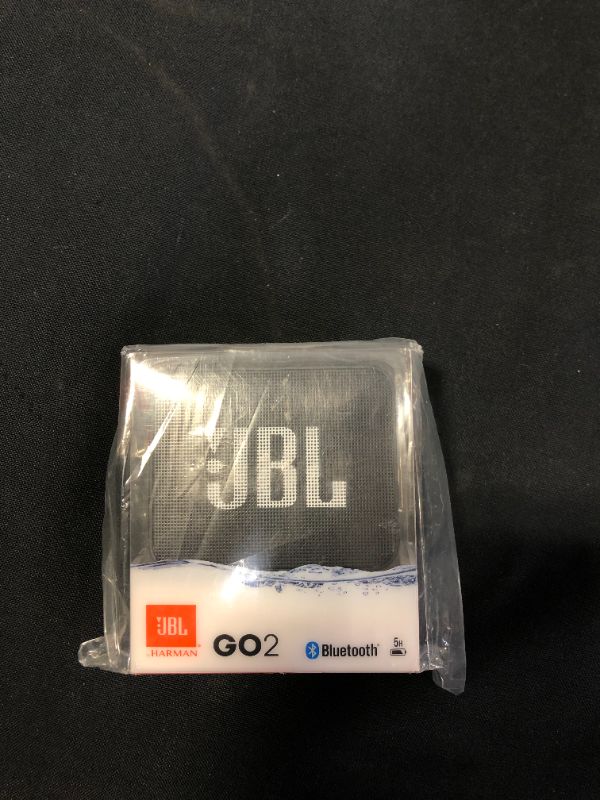 Photo 2 of JBL GO2 - Waterproof Ultra-Portable Bluetooth Speaker - Black
