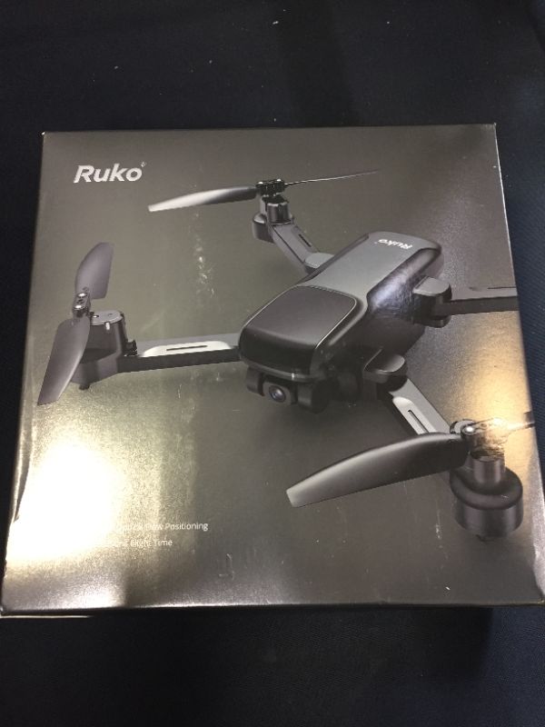 Photo 3 of PARTS ONLY---Ruko U11Pro Drones with Camera for Adults 4k, 2 Batteries 50-Min Max Flight Time GPS Foldable Beginner RC Quadcopter UAV Upgraded Scale 5 Wind Resistance with Brushless Motor Advanced Auto Return (SCRATCHES ON ITEM)
