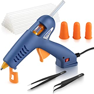 Photo 1 of 60W Hot Glue Gun, Vastar 6 in 1 Glue Gun for Crafts with Tweezers, 30PCS Glue Sticks and Finger Cots, Fast Heating 329°F/165°C Drip-Proof Hot Glue Kit, Used for Artwork, DIY, Home Maintenance, Glass
