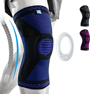 Photo 1 of ABYON Professional Medical Grade Knee Compression Sleeve with Side Stabilizers for Men Women,Knee Support Brace for Meniscus Tear,Arthritis, ACL, Sports,Running,Basketball,Workout (SIZE XXL)
