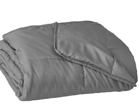 Photo 1 of 48"x72" Essentials Weighted Blanket Gray - Tranquility

