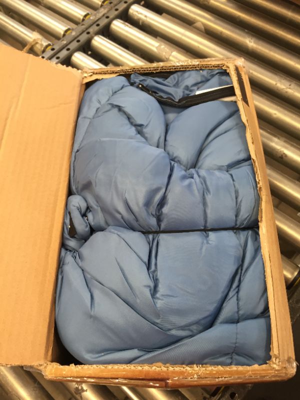 Photo 2 of Coleman Trinidad Adult Sleeping Bag, Blue/Gray