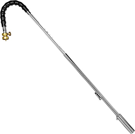 Photo 1 of Flame King YSNPQ810CGA Propane Torch Weed Burner with Integrated Lighter, Silver
