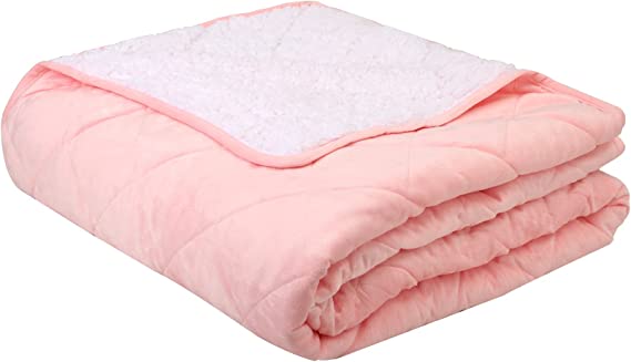 Photo 1 of Dobures Sherpa Fleece Throw Blanket, Fluffy Soft Cozy Thick Warm Fuzzy Blanket for Winter Summer, Light Weight Velvet Plush Blanket for Bed Couch Sofa (Twin Size 66x90 Inches, Pink)
