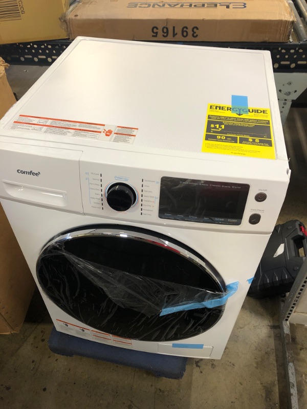 Photo 2 of COMFEE’ 24" Washer and Dryer Combo 2.7 cu.ft 26lbs Washing Machine Steam Care, Overnight Dry, No Shaking Front Load Combo Washer Full-Automatic Washing Machine, Dorm White
