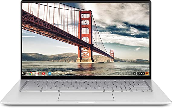 Photo 1 of ASUS Chromebook Flip C434 2-In-1 Laptop- 14" Full HD 4-Way NanoEdge Touchscreen, Intel Core M3-8100Y Processor, 8GB RAM, 64GB eMMC Storage, Backlit KB, Chrome OS- C434TA-DS384T Silver
