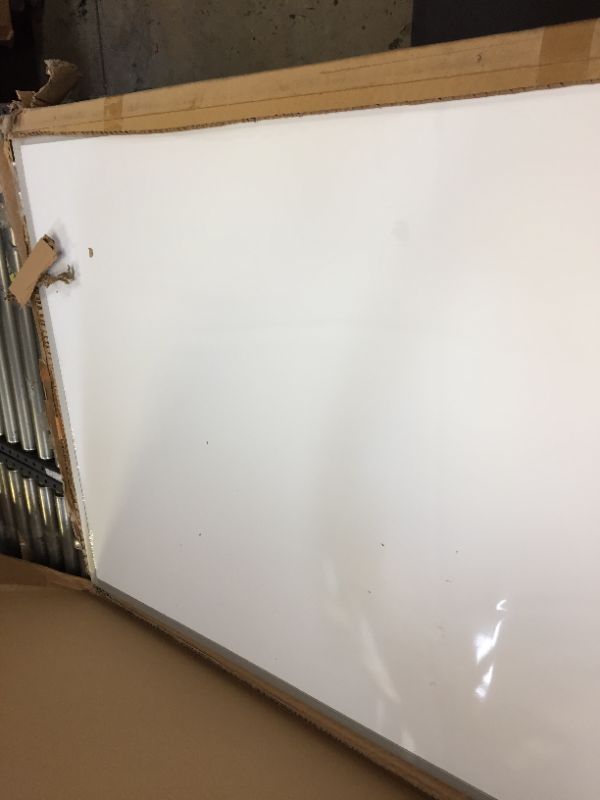 Photo 1 of Whiteboard with Stand 48" x 32" Magnetic Dry Erase Board Rolling Large Mobile Whiteboard Office Classroom White Board on Wheels
