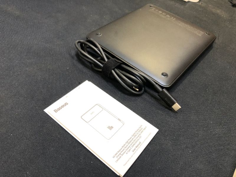 Photo 2 of Baseus 100W Power Bank 20000mAh Type C PD Fast Charging Portable Macbook Charger
