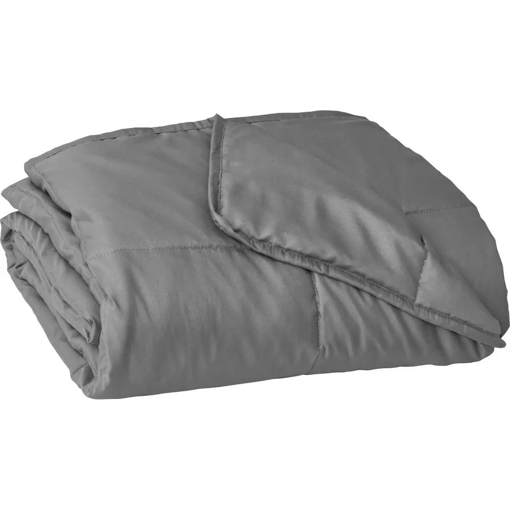Photo 1 of 48"x72" Essentials 12lbs Weighted Blanket Gray - Tranquility
