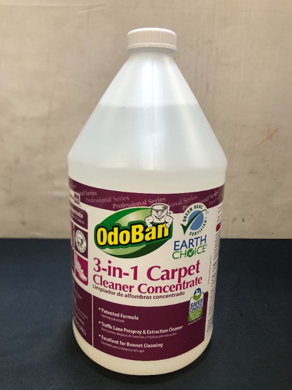 Photo 1 of OdoBan 1 Gallon 3-In-1 Concentrate Carpet Cleaner
