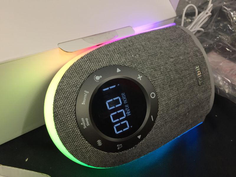 Photo 10 of tribit home Bluetooth speaker 25w powerful & premium sound with LCD time  display, RGB lights show 