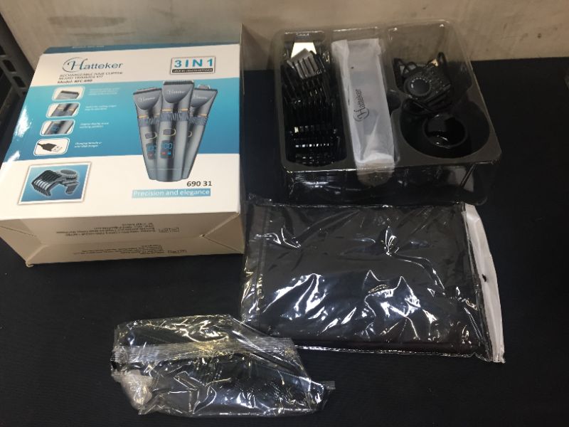 Photo 2 of Hatteker Rechargeable Hair Clipper  Beard Trimmer Kit Model RFC-690\