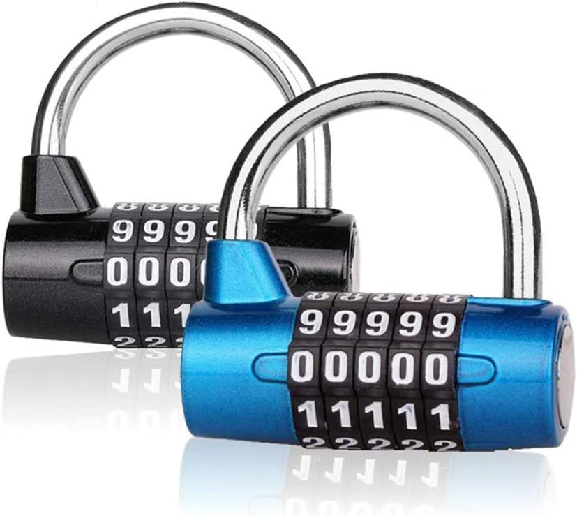 Photo 1 of 5 Digit Combination Lock - Outdoor Waterproof Resettable Number Padlock Set Your Own for Gym, School Locker, Sports, Hasp Cabinet, Fence, Gate, Toolbox