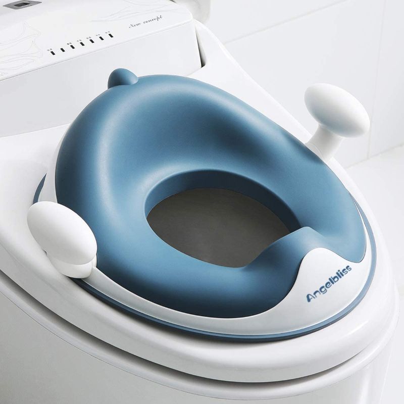 Photo 1 of Angelbliss Baby Potty Training Toilet Seat with Soft Cushion Handles, Haute Collection, Double Anti-Slip Design and Splash Guard for Boys and Girls