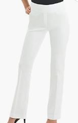 Photo 1 of  Womens Ease into Comfort Bootcut Pant All White Size 1XL