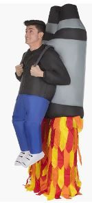 Photo 1 of Jetpack Pick Me Up Inflatable Costume - Great Illusion Fancy Dress Outfit One size fits most