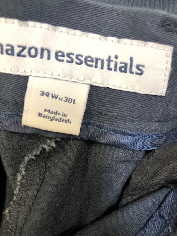 Photo 3 of Amazon Essentials Men's Slim-Fit Casual Stretch Khaki Pant  , Size 34W X 30L