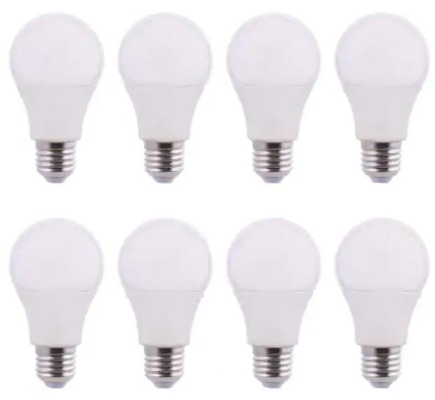 Photo 1 of 100-Watt Equivalent A19 CEC Rated LED Light Bulb Daylight (8-Pack)
