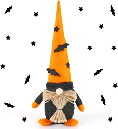 Photo 1 of FUTUREPLUSX Swedish Halloween Gnome Plush, Handmade Scandinavian Tomte Halloween Scandinavian Gnome Plush for Halloween Decoration Table Decor
