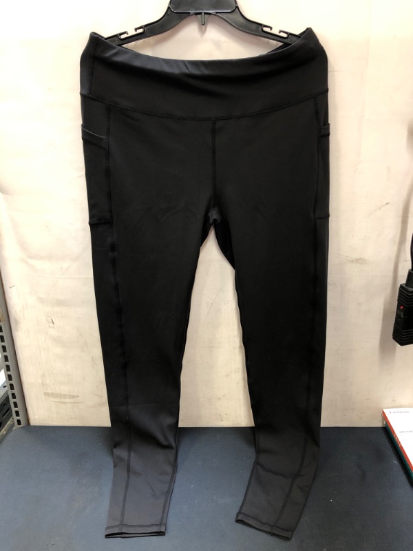 Photo 1 of 2XL YOGA PANTS, JOGGER PANTS, WITH SIDE POCKETS, SEE PICTURES PLEASE.
BLACK.