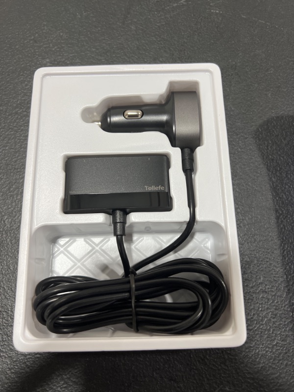Photo 1 of 5 Multi Ports Car Charger, Car Charger Adapter, 31W High Power Car Charger for Smart Phone, 5V 1.5-6.2A(Max) Multi USB Car Charger with 5FT Cable for Back Seat Charging

