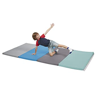 Photo 1 of FDP SoftScape 4ft x 8ft Runway Tumbling Mat - Soft, Sturdy Foam, 3-Fold Exercise Mat; Safe Indoor Active Play, Gymnastics Practice, Training, Stretching for Kids - Contemporary
colors may vary