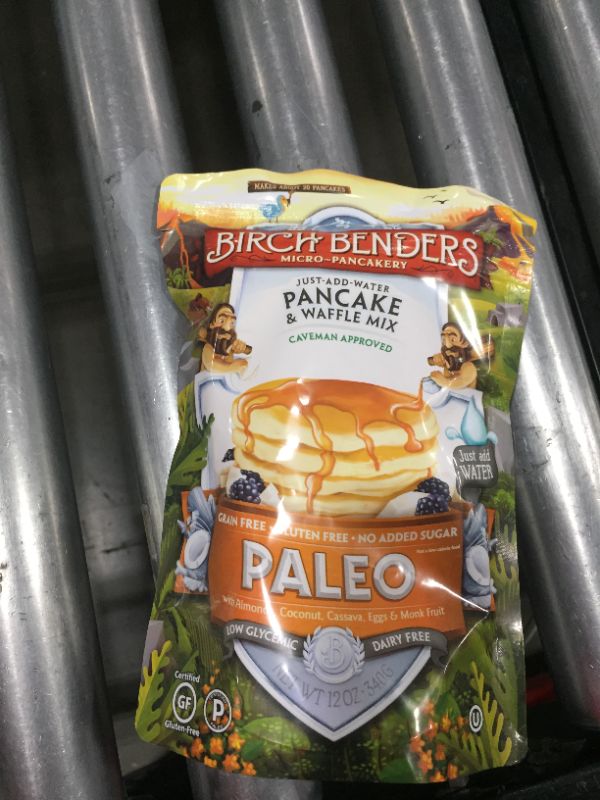 Photo 2 of Birch Benders Pancake & Waffle Mix Paleo Gluten & Grain Free Plain 12 Oz
BEST BY 8-28-22