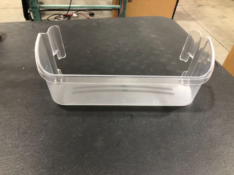 Photo 2 of 240323002 Refrigerator Door Bin Shelf Compatible with Frigidaire or Electrolux, Bottom Shelves, Clear, Replaces PS429725, AH429725, AP2115742?Single Un