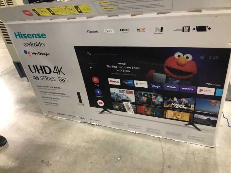 Photo 4 of Hisense 55 Class 4K UHD LCD Android Smart TV HDR A6G Series 55A6G