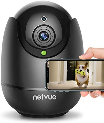 Photo 1 of Netvue Indoor Camera, Enhanced Security Camera with Advanced AI Skills for Pet/Baby/Nanny, 1080P FHD 2.4GHz WiFi Night Vision Home Camera, 2-Way Audio Dog Camera Cloud Storage/TF Card, Black