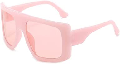 Photo 1 of Feisedy Vintage Square Sunglasses for Women in pink