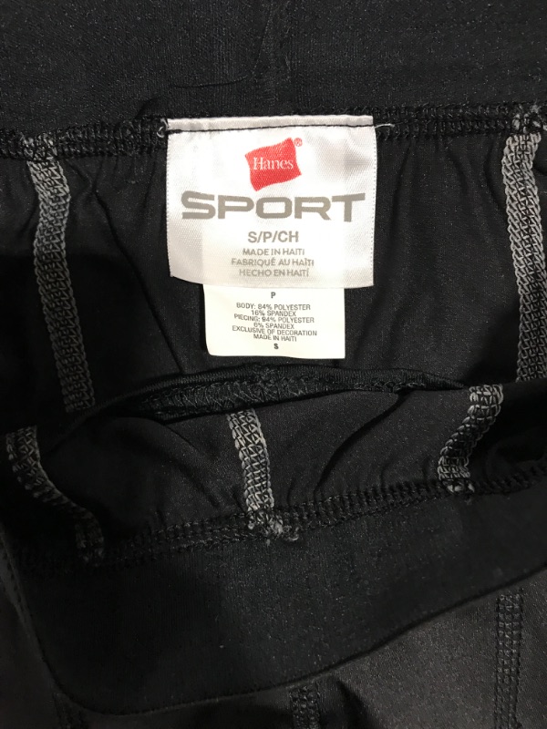 Photo 3 of [Size S] Hanes Sport Men's Performance Compression Short [Black]