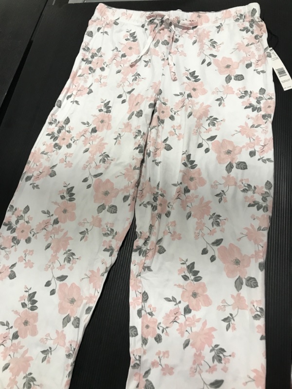 Photo 4 of [Size M] Tahari Elastic Waistband Straight Leg Pajama Pants with Drawstring [Gossamer]