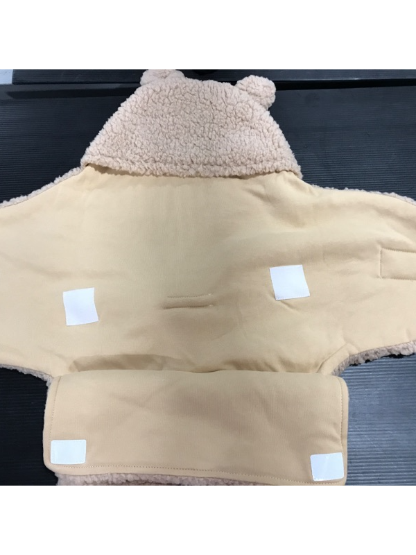 Photo 4 of [0-6 mo] Baby Sleeping Wrap Swaddle Cotton Plush Blanket Sleeping Bag Sleep Sack for Newborn Toddlers [Tan]