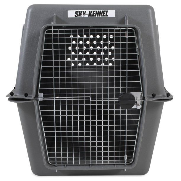 Photo 2 of [48Lx32Wx35H] Petmate Sky Kennel Dog Travel Crate Jumbo [Light Gray]