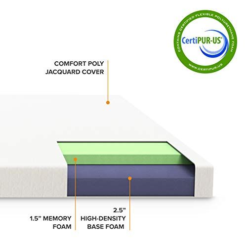 Photo 2 of Best Price Mattress Tri-Fold Memory Foam Mattress Topper 4-Inch
