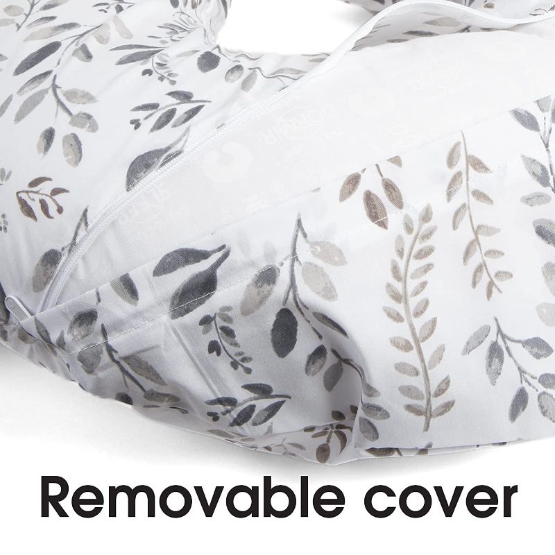 Photo 2 of Boppy Nursing Pillow and Positioner—Original | Gray Taupe Watercolor Leaves