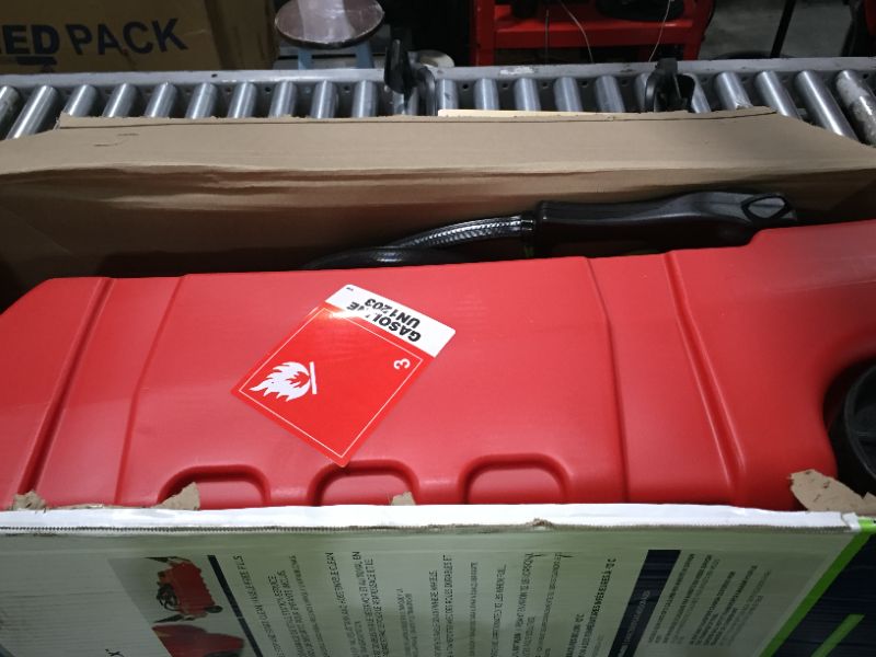 Photo 2 of 14 Gal Red Polyethylene Fuel Caddy for Fueling