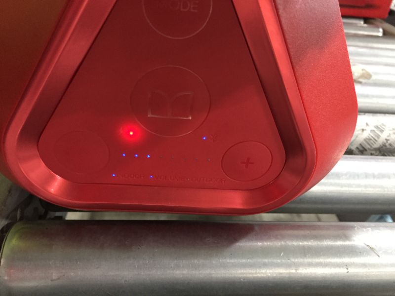 Photo 1 of Monster Blaster 3.0: Portable Wireless Bluetooth Speaker, 120W Rechargeable Wireless Boombox, USB Charge Out, IPX5 Water Resistant, Red