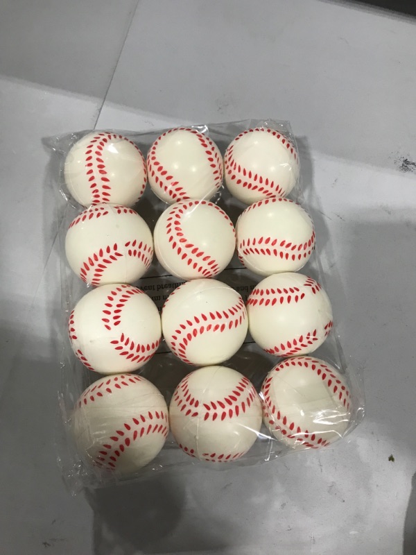 Photo 2 of Baseball Sports Themed 2.5-Inch Foam Squeeze Balls for Stress Relief