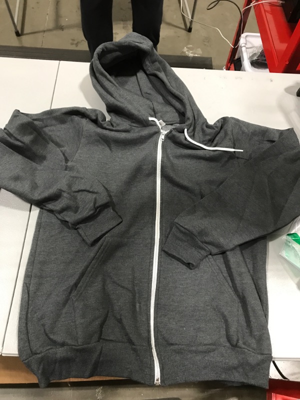 Photo 2 of American Apparel Men's Flex Fleece Long Sleeve Zip Hoodie M