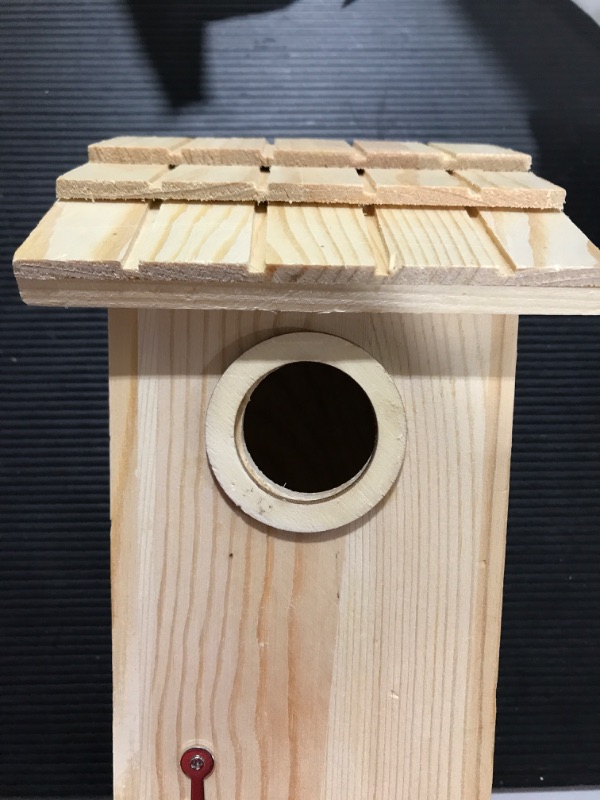 Photo 2 of 3 Bluebird House with Cedar Shake Roof.peterson Oval Opening.cedarnest
