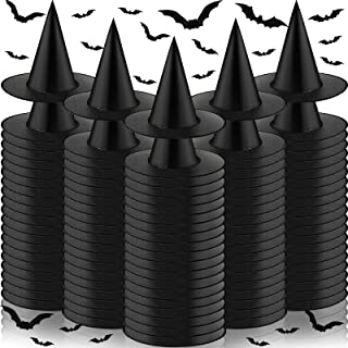 Photo 1 of 100 Pieces Halloween Witch Hats Bulk Witch Hats Decorations Hanging Witch Hats 
