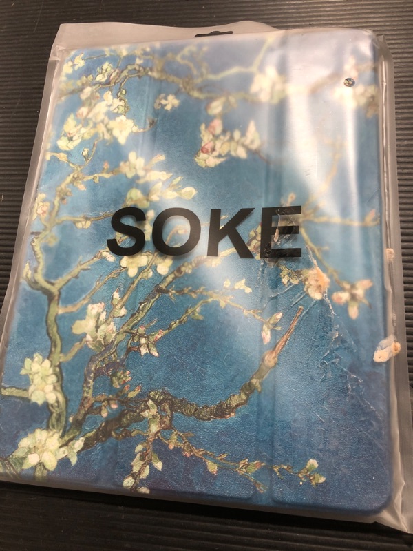 Photo 1 of Soke New iPad Pro 11 Case 2022/2021 with Pencil Holder - [Full Body Protection + 2nd Gen Apple Pencil Charging + Auto Wake/Sleep], Soft TPU Back Cover for 2022 iPad Pro 11 inch(Apricot Blossom)