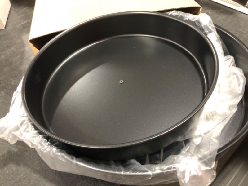 Photo 1 of 2 Pack Stainless Steel Lazy Susan, 9 Inch/ 12 Inch Black Pantry Turntable Organizer, Round Rotating Countertop Spice Bins for Cabinets, Shelf, Bathroom, Kitchen, Refrigerator