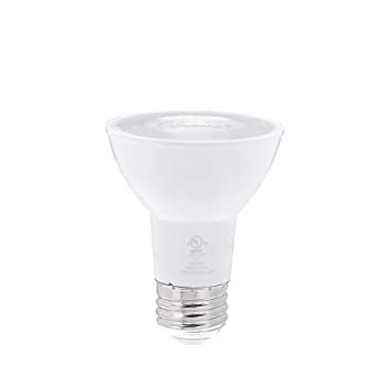 Photo 1 of AmazonCommercial 50 Watt Equivalent, 25000 Hours, Dimmable, 550 Lumens, Energy Star and CEC (California) Compliant, High Intensity Spot PAR20 LED Light Bulb - Pack of 1, Soft White